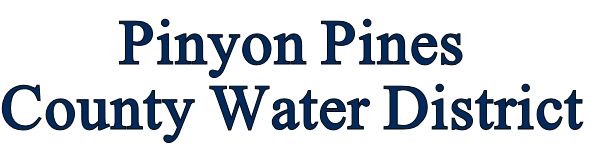 Pinyon Pines
County Water District